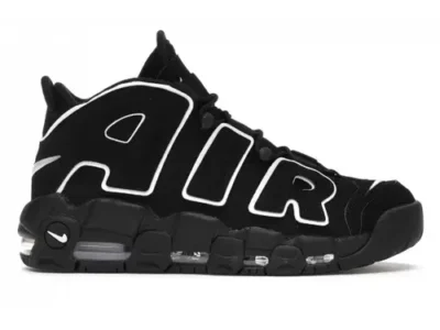 NIKE AIR MORE UPTEMPO BLACK WHITE