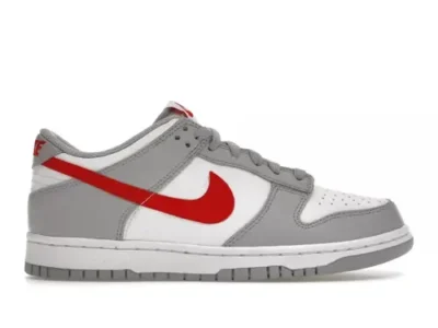 SB DUNK LOW WHITE WOLF GREY UNIVERSITY RED