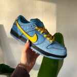 Nike SB Dunk Low The Powerpuff Bubbles. Featuring vibrant blue hues and bold design inspired by Bubbles. Shop now for unique sneaker style!