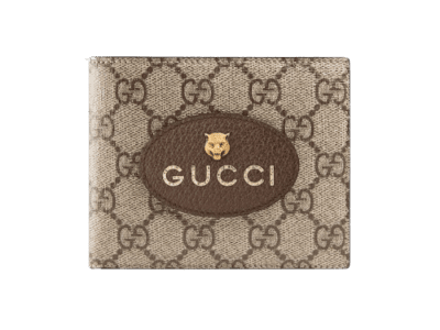 GUCCI Gg Neo Vintage Supreme LEATHER CANVAS Wallet