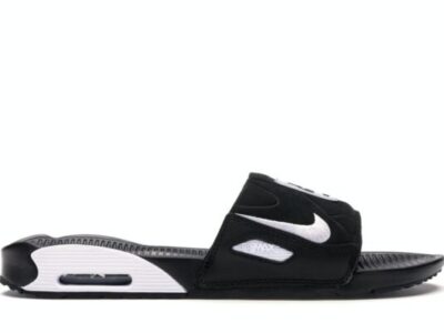 NIKE AIR MAX 90 SLIDE BLACK WHITE