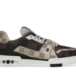 LOUIS VUITTON LV BROWN TRAINERThe LOUIS VUITTON LV Brown Trainer is a masterclass in luxury footwear. Combining classic design with modern streetwear elements, this sneaker features a rich brown leather upper with iconic LV monogram detailing, making it a standout piece in any wardrobe. Why Choose the LOUIS VUITTON LV Brown Trainer? Premium Craftsmanship: Crafted from high-quality leather and materials, these trainers are built to last. The careful attention to detail ensures both durability and comfort. Iconic Monogram Design: The LV Brown Trainer showcases the signature Louis Vuitton monogram, representing luxury and sophistication. Shop the LOUIS VUITTON LV Brown Trainer Today Upgrade your sneaker collection with the LOUIS VUITTON LV Brown Trainer. Shop now at ShoeLocker and step into luxury with every stride.