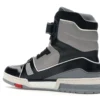 LV TRAINER SNEAKER BOOT HIGH BLACK GREY 3