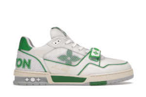 LOUIS VUITTON LV TRAINER STRIPE WHITE GREEN