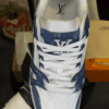 LOUIS VUITTON LV TRAINER MONOGRAM DENIM WHITE BLUE