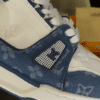 LOUIS VUITTON LV TRAINER MONOGRAM DENIM WHITE BLUE