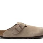Birkenstock Boston taupe Suede Clogs