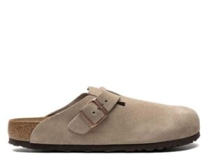 Birkenstock Boston taupe Suede Clogs
