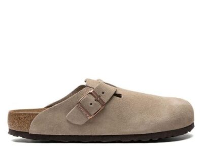 Birkenstock Brown Boston Suede Clogs