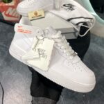 NIKE AIR FORCE 1 LOW WHITE LEATHER