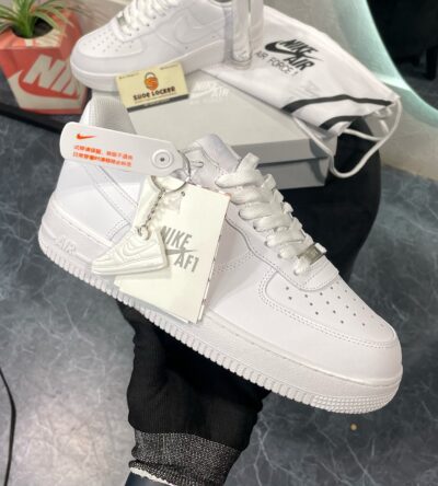 NIKE AIR FORCE 1 LOW WHITE LEATHER
