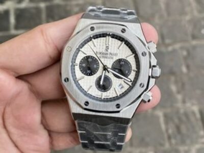 Audemars Piguet Royal Oak Chronograph Watch Silver Dial