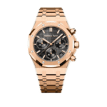 Audemars Piguet Royal Oak Chronograph Rose Gold Watch Black Dial