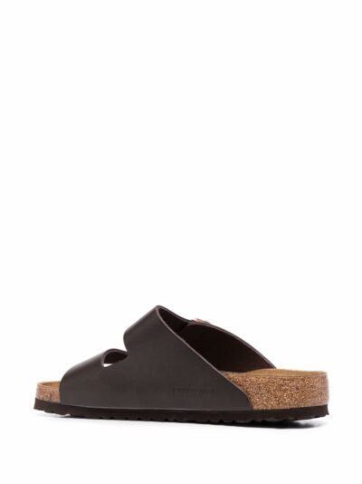 BIRKENSTOCK ARIZONA DARK BROWN LEATHER SANDALS