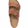 BIRKENSTOCK ARIZONA BROWN LEATHER SANDALS