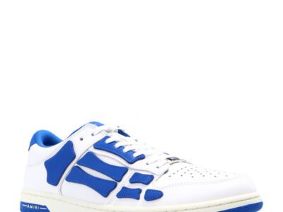 Amiri skel low top sneaker white blue