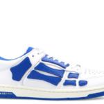 Amiri skel low top sneaker white blue