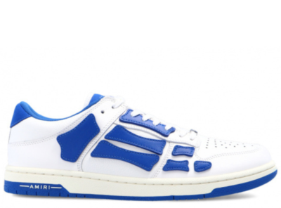 Amiri skel low top sneaker white blue