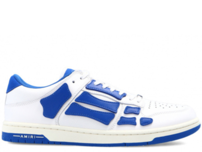 Amiri skel low top sneaker white blue