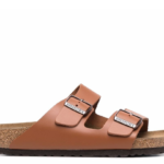 BIRKENSTOCK ARIZONA BROWN LEATHER SANDALS