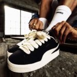 Puma x Pleasures Suede XL Black Frosted Ivory.