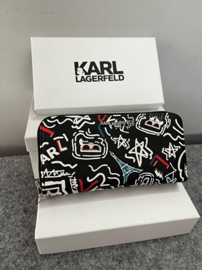 Karl Lagerfeld Dual Zip 76 Wallet