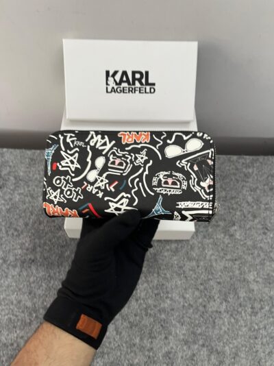 Karl Lagerfeld Dual Zip 76 Wallet