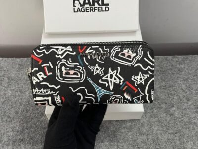 Karl Lagerfeld Dual Zip 76 Wallet