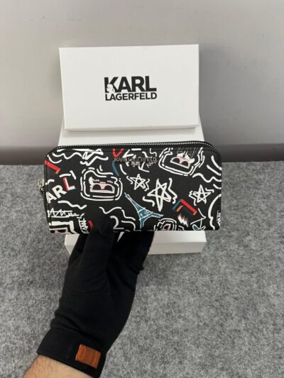 Karl Lagerfeld Dual Zip 76 Wallet