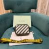 Off White Binder Nylon Small Crossbody With OG Box & Dust Bag & 07 Army Green Yellow