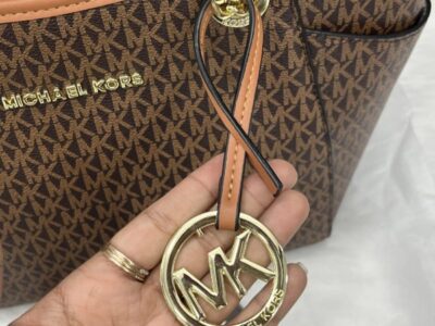 Michael Kors Jet Set Tote Travel Signature With Dust Bag Coffee Brown