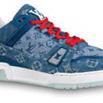 Louiss vuitton Trainer new denim blue red