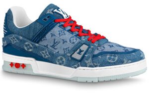 Louiss vuitton Trainer new denim blue red