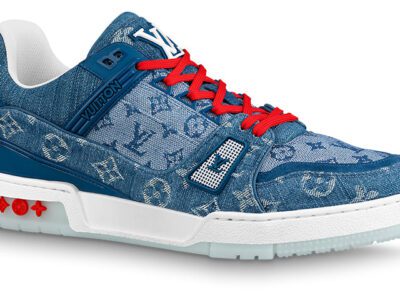 Louiss vuitton Trainer new denim blue red