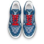 Louiss vuitton Trainer new denim blue red