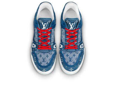 Louiss vuitton Trainer new denim blue red