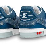 Louiss vuitton Trainer new denim blue red
