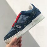 Louiss vuitton Trainer new denim blue red