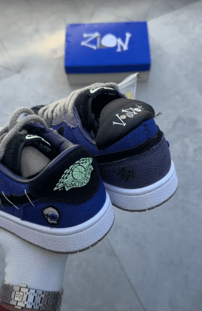 AIR JORDAN 1 LOW ZION WILLIAMSON BLUE