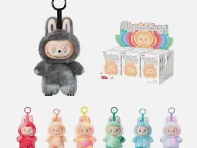 Labubu Doll Pop Mart Black Big Into Energy