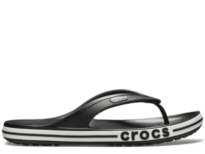 Crocs Bayaband Black/White Flip Flops