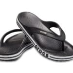 Crocs Bayaband Black/White Flip Flops