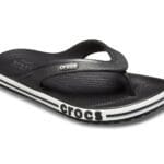 Crocs Bayaband Black/White Flip Flops