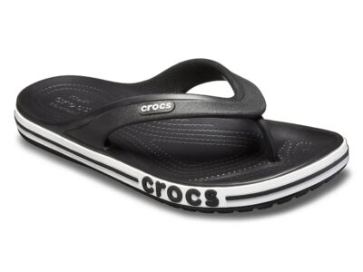 Crocs Bayaband Black/White Flip Flops