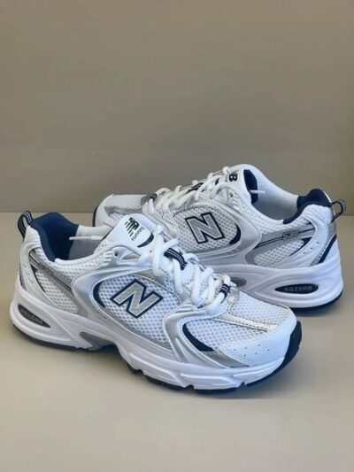 New Balance 530 White Silver Navy