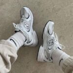 New Balance 530 White Silver Navy