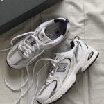 New Balance 530 White Silver Navy