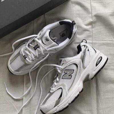New Balance 530 White Silver Navy