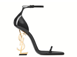 YSL HEELS OPYUM SANDALS BLACK GOLD
