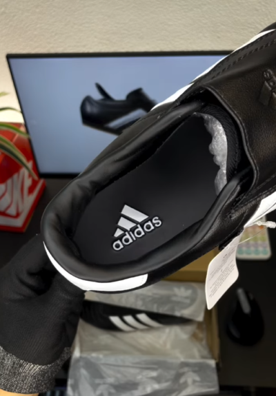 Adidas Taekwondo Slip Ons Black White